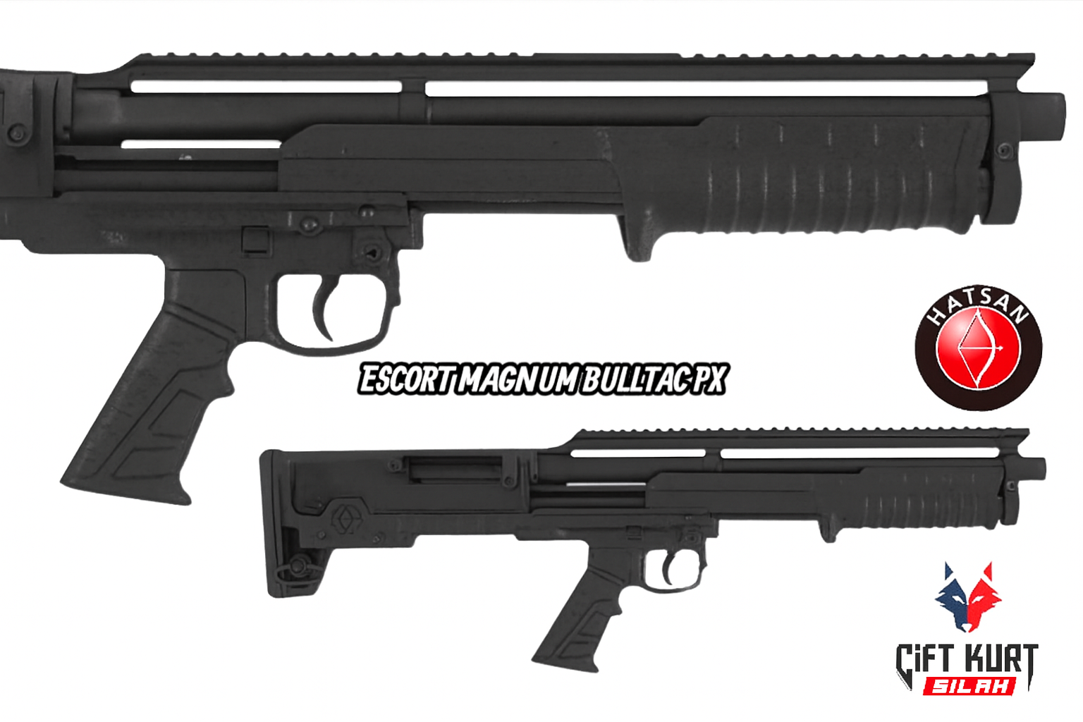 Hatsan Escort Magnum BULLTAC PX Pompalı Av Tüfeği (Full Picatinny)